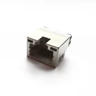 90 degree metal shielded Cat5 RJ 45 8 pin socket connectors for pcb