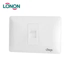 80*120 size white Telephone and computer Socket One Way
