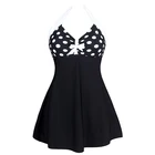 Hot Sale Halter Tankini Polka Dot Beachwear For School Girl