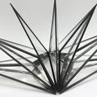Black Light Paper Light New Design Multi-Point Black Edge Clear Plastic Star Lantern Light For Wedding Party Decoration