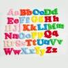 Bright Colors Felt Alphabet Stuffed Felt Letters for Kids to Learn Alphabet A - Z