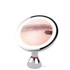 Flexible Version 10X Magnifying Makeup Vanity Suction Mirror With LED Lights