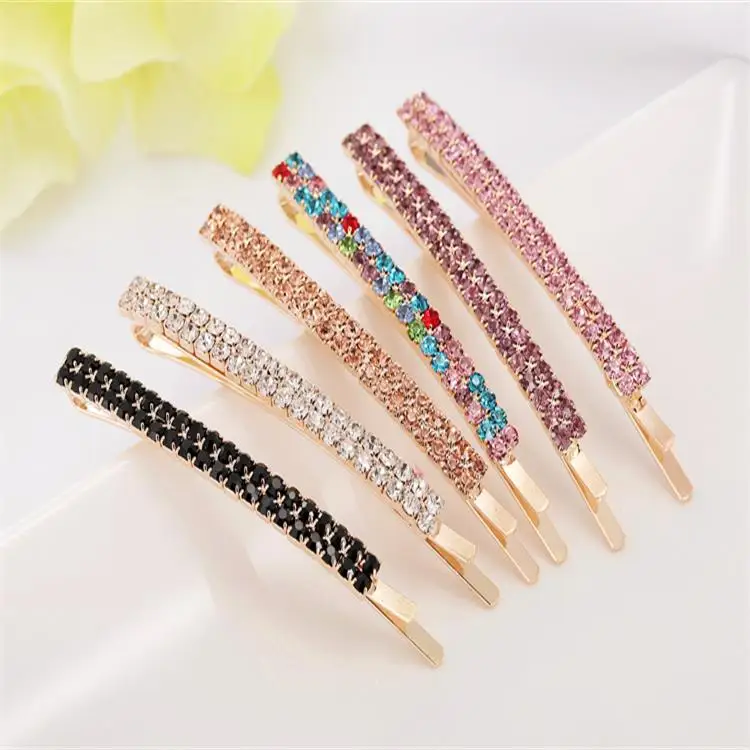 Rhinestone Bobby Pin For Lady Girls Buy Curved Bobby Pins