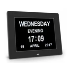 2019 Factory custom 8inch digital calendar Day Clock Extra Large Impaired Vision memory loss dementia calendar clock