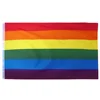 Ready to ship MOQ 10PCS 3X5FT polyester LGBT gay pride rainbow flag