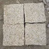 Outdoor Low Price Beige Green Granite Paving Cube Stone Block For Sale