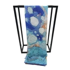 Fashionable Design 180*60cm Custom Digital Silk Printed Long Scarf