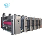 Multicolor flexo two colour roll to roll printing slotting die cutting machine price