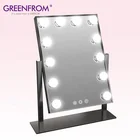 Single side tabletops 3 Tone LED light usb vanity new model style makeup hollywood lighted mirror