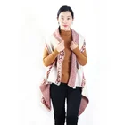 Wholesale Customized Color Kashmiri Embroidering Knit Yarn Scarf Shawl