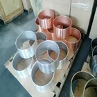 metal sheet fabrication custom made 6.5inch high unfinished copper snare drum body/ chamber/ shells