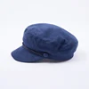Plain blue string decorated blank suede greek fisherman sailor hat for men women