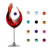 Wine Bar Accessories 2019 Magnetic Wine Glass Charms Drink Markers Charm Rings
