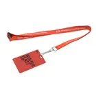 High quality blank polyester id card holder lanyard with plastic card
