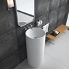 Bs-8514 Modern Shape Free Standing White Hand Sink New Design Wash Basin With Stand