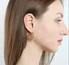 korean Variety of Round Spiral Earrings Vortex Gear hoop earrings for women