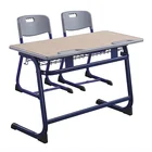 School Furniture Classroom Desk With Chairs Double