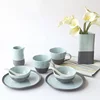 Color blocking online dinnerware attractive dinner set porcelain with popular design