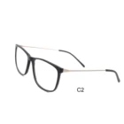 HIGO Portable French Designer Acetate Black Color Optical Eyeglasses Frame