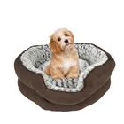 Yangyang Pet Accessories Wholesale small washable dog beds raised foldable pet bed cute round dog bed soft