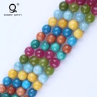 Multi color fashion natural loose strand gemstone stone beads jewelry