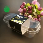 New style eco-friendly plastic PVC PET packaging cake & dessert container box