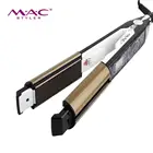 Ultra shine Nano ceramic platesfor more hair shiny and protected Professional salon 2 in 1 flat iron and curler