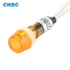 Hot sale plastic 10mm diameter red yellow 12v 24v 110v 220v led neon indicator light signal lamp for water heater
