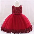 Wholesale Girls Clothing First Communion Baby Girl Baptism Small Girl princess Flower Dresses Party Gowns For kids 1843