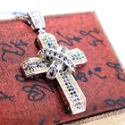 Gothic Punk Religious Man Women Cross Pendant Chain Necklaces