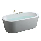 oval acrylic white colour freestanding bath tub price