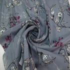 custom Digital printing 100% woven silk fabric for scarf