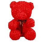Teddy Bear Red Plush Toy 60cm Valentine's Day Red Rose Teddy Bear Plush Toy with Color Box for Girl Gifts