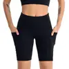 2019 Summer Sweat Breather Fashionable Yoga Sports Shorts Two -Side Pockets Compression Women Shorts