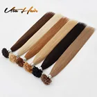 Real hair extensions 100% remy humanhair natural color U/Nail tip hair extemnsion
