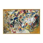 10 years manufacturer Free Samples Abstract Framed Canvas print kandinsky oil painting wall art