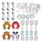 Baby safety locks set safety corner locks set