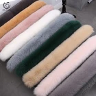 Custom size and color real fur collar wholesale fox fur trim for women winter coat
