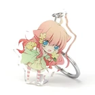 Vograce custom clear double sided key chain llaveros personalizados customizable keychain pendants keychain diy