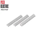PUSU 10A Dual Row Screw Terminals Electric Barrier 12-Position Terminal Strip Block