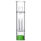 Hot selling wholesale herb smoking vaporizes pipe attachment 22mm long glass smoking water pipe bubbler