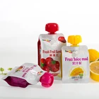 Wholesale high quality gravure printing laminated beverage stand up pouch bag with spout for juice packing spout pouch