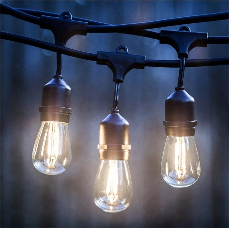 Waterproof Lights Strings E26 E27 Indoor Outdoor Light String Garden Solar Edison Led Bulb