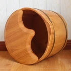 Sichuan boerwo brand high quality small size round wooden foot spa bath tub