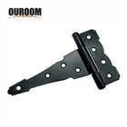Shed Door Colonial T Hinges Colonial Style Decorative Black Strap Hinge