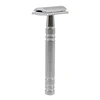 Mature fashional silver double edge shaving razor Detachable stainless steel safety razor with blades