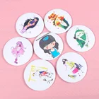 T Korean Version Beauty Mirror Round Sweet Cute Cartoon Makeup Mirror