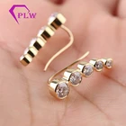 2019 new design channel setting round moissanite earring hook