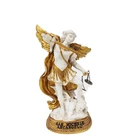 Custom resin mini white religious statue st michael the archangel