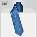 Kaidvll Ready To Ship Wholesale Necktie Low MOQ 7 CM Wide Blue School Uniform Ties for Students